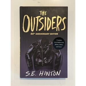 S.E. Hinton Signed THE OUTSIDERS Autograph Hardcover 50th Anniversary Edition #8